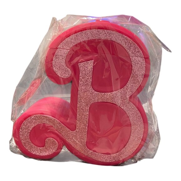 Barbie Cup Movie New 2023 Pink Cinema Theater 22oz Glitter Collectible no STRAW - Picture 1 of 5